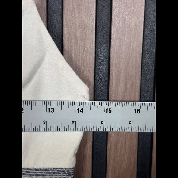 James Perse Dress 1 / US Small Womens Ivory Smocked Waist Tent Mini - Picture 3 of 7